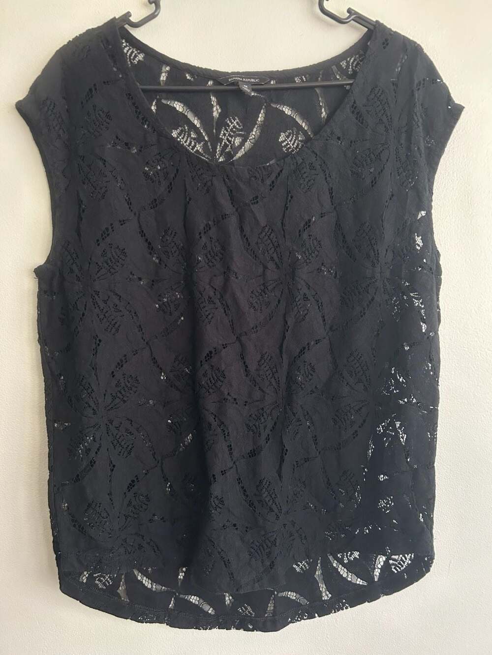 Banana Republic Women's Black Lace Top - Picture 2 of 7